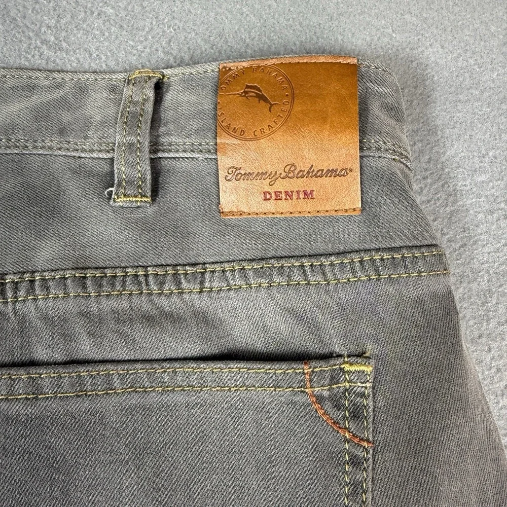 Tommy Bahama Jeans Mens 40x36 Sand Drifter Vintage Grey‎ Wash Demin Five Pocket